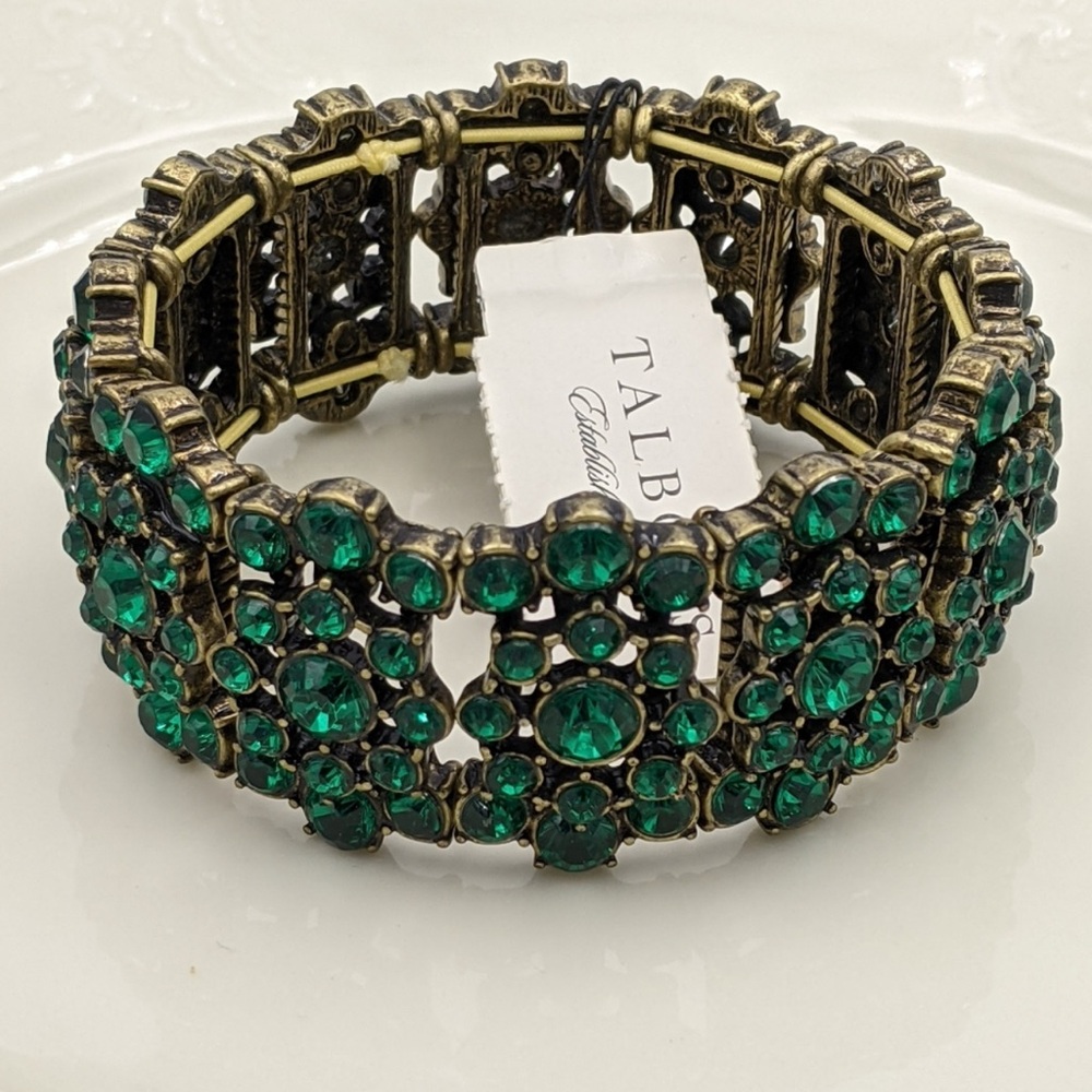 Talbots Green Gemstone Bracelet
